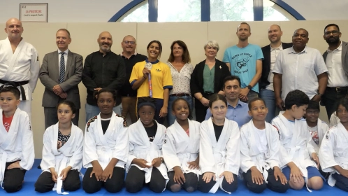 Inauguration de deux dojos solidaires à Grigny