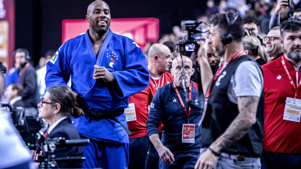 Teddy Riner présent au Paris Grand Slam 2024