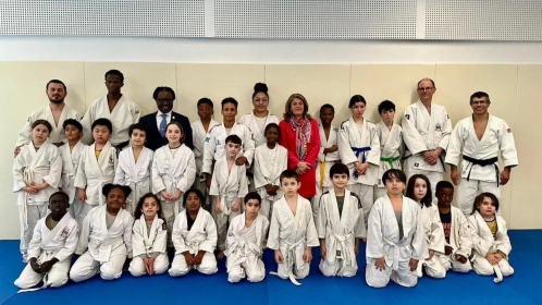 Inauguration du dojo Amandine Buchard d'Aubervilliers (93)