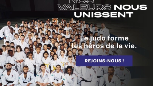 « Nos valeurs nous unissent » : la campagne de rentrée de France Judo est lancée !