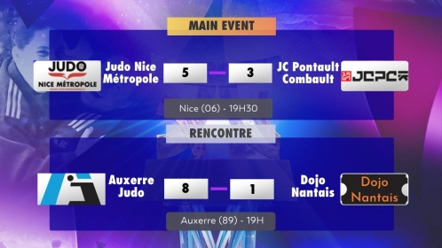 Judo Pro League 2025/2026 - Auxerre et Nice démarrent en trombe