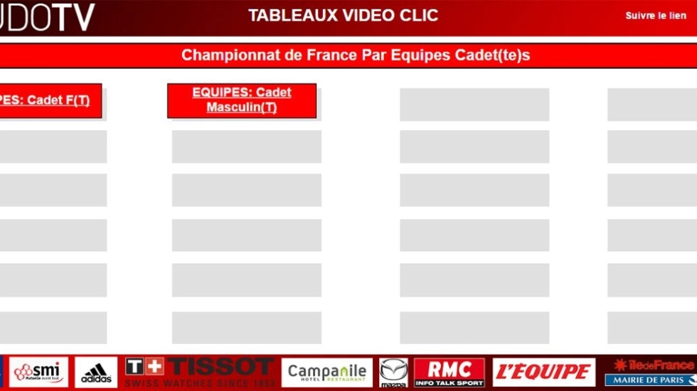 TABLEAU EQUIPES CADETS 2016