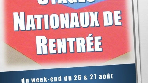 STAGES NATIONAUX DE RENTRÉE