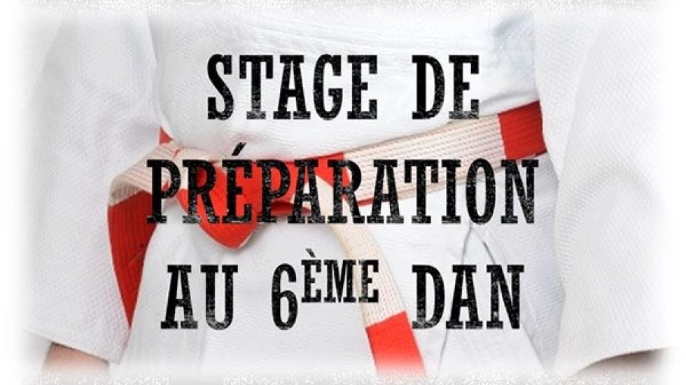 STAGE DE PRÉPARATION 6E DAN