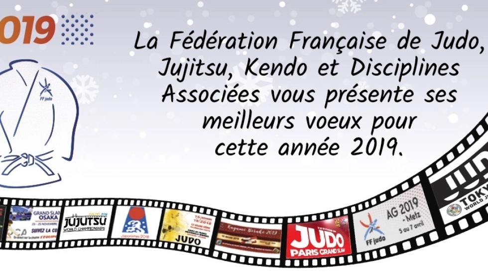 LA FFJUDO VOUS SOUHAITE UNE BONNE ANNÉE 2019 !
