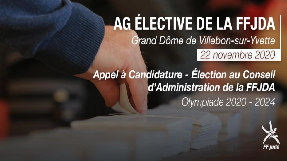 APPEL À CANDIDATURE À L'ÉLECTION DU CONSEIL D'ADMINISTRATION DE LA FFJDA